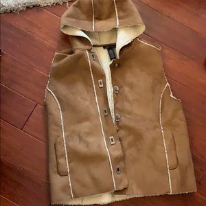 Suede vest